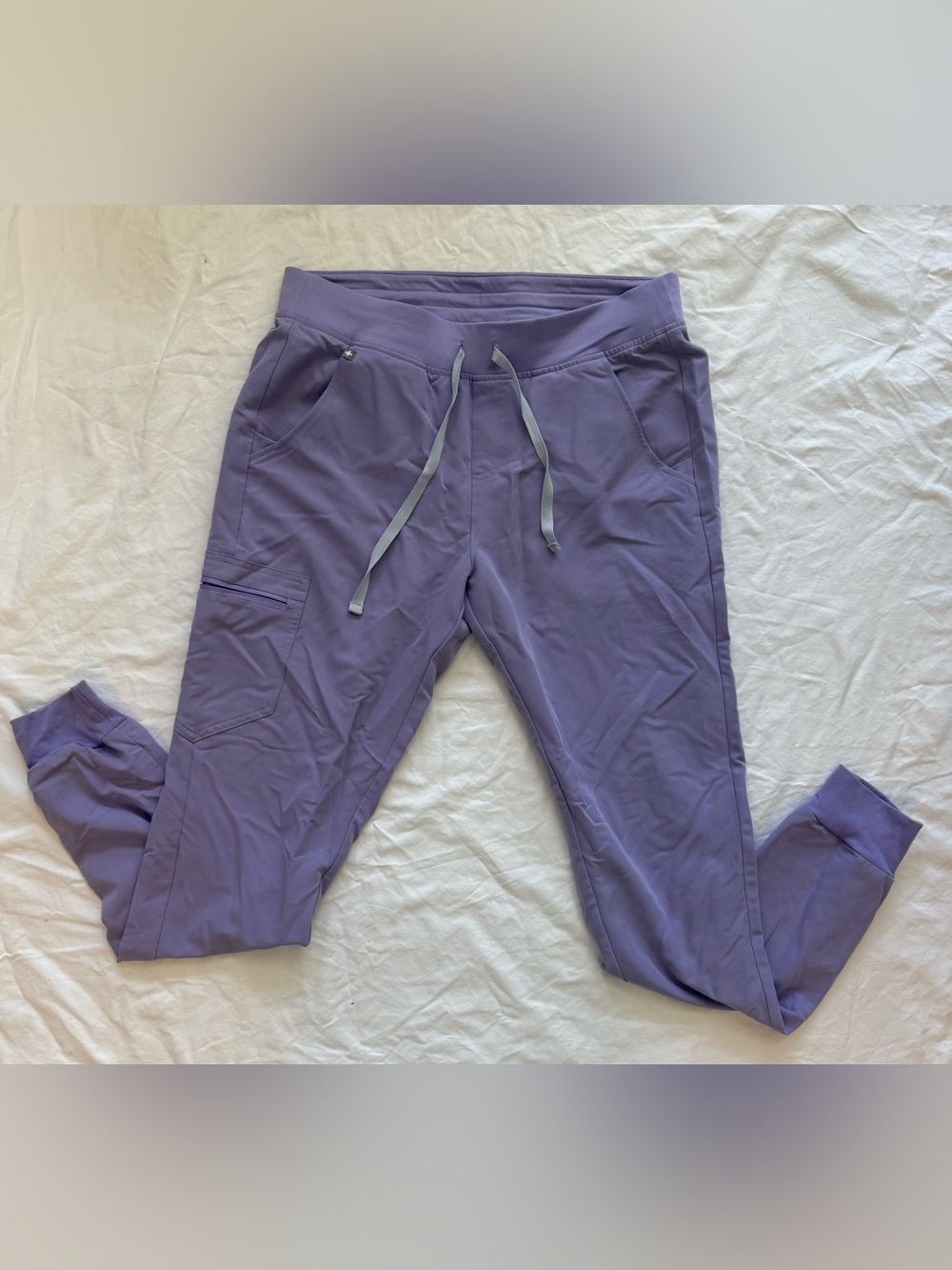 Figs Lavender Drawstring Jogger Scrub Set TALL
